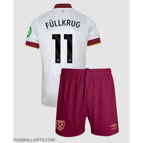 West Ham United Niclas Fullkrug #11 Fußballbekleidung 3rd trikot Kinder 2024-25 Kurzarm (+ kurze hosen)